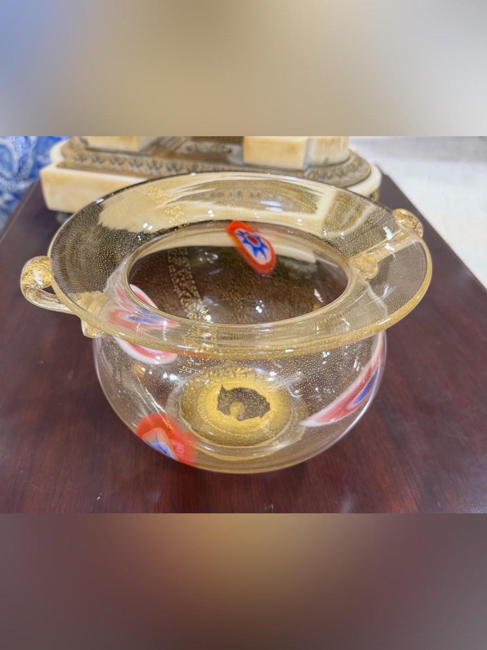 ARNALDO ZANELLA Murano Glass Bowl Signed 6x8